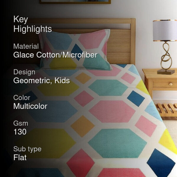 Agnes Geometric Bedsheet - Multicolor Agnes Geometric Bedsheet - Multicolor