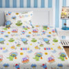 Alien Flight Kids Bedsheet - 210 TC