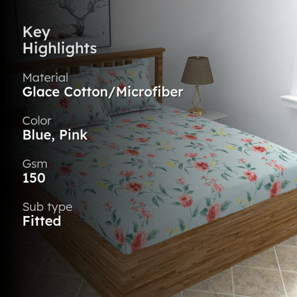 Augustin Floral Microfiber Bedsheet Augustin Floral Microfiber Bedsheet