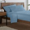Azva Swiss Dot Bedsheet - French Blue