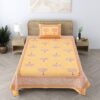 Darcy Printed Bedsheet - Yellow