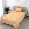 Darcy Printed Bedsheet - Yellow