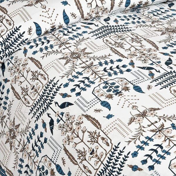 Evie Printed Bedsheet - Brown Evie Printed Bedsheet - Brown