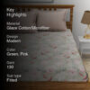Freesia Floral Bedsheet - Green