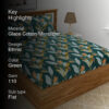 Gilola Floral Bedsheet - Dark Green