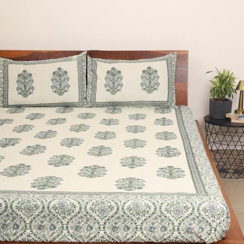 Gypsy Garden Cotton Bedsheet - 180 TC