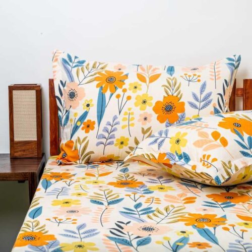 Hawaii Island Bedsheet - Orange