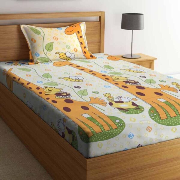 Jungle Mania Printed Bedsheet Jungle Mania Printed Bedsheet