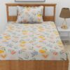 Jungly Face Kids Bedsheet - Grey