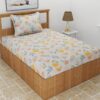 Jungly Face Kids Bedsheet - Grey