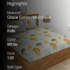 Madagascar Kids Bedsheet - Off White