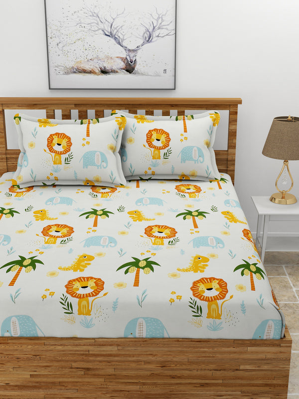 Madagascar Kids Bedsheet - Off White Madagascar Kids Bedsheet - Off White