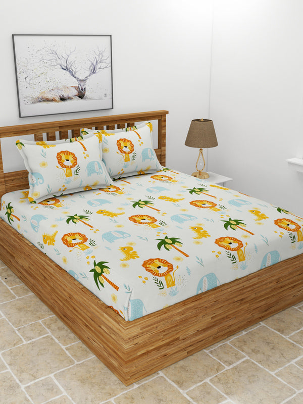 Madagascar Kids Bedsheet - Off White Madagascar Kids Bedsheet - Off White