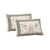 Mughal Jaali Printed Cotton Bedsheet (Green & Beige) - 120 TC