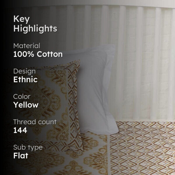 Mustard Groovy Bedsheet Mustard Groovy Bedsheet