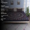 Rosho Mandala Bedsheet - Multicolor