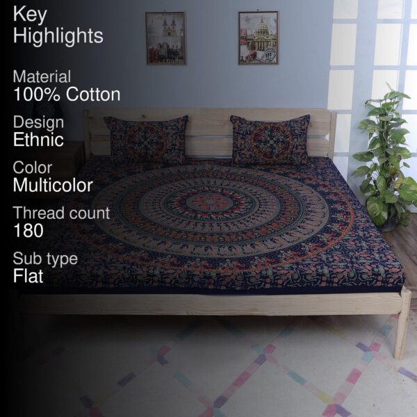 Rosho Mandala Bedsheet - Multicolor