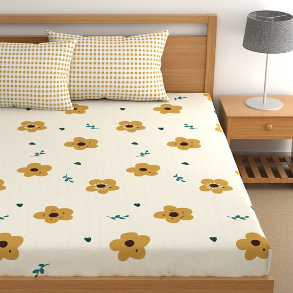 Scattered Flora I Microfiber Bedsheet