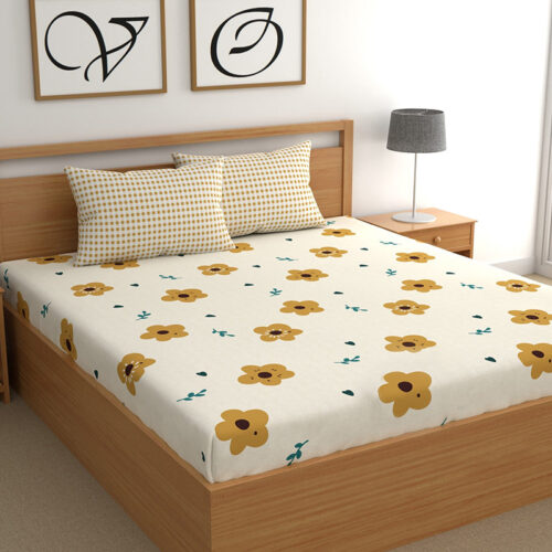Scattered Flora I Microfiber Bedsheet