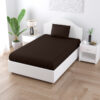 Sofia Solid Bedsheet - Dark Brown