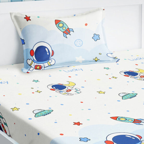 Space Adventure Kids Bedsheet - 210 TC