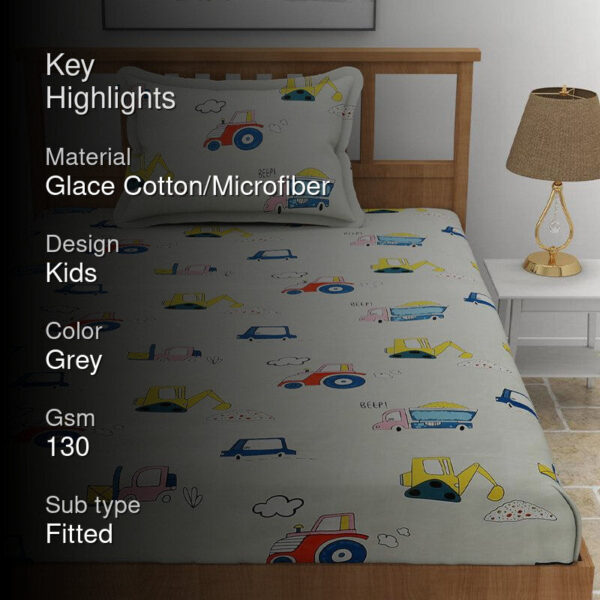 Truck Race Kids Bedsheet Truck Race Kids Bedsheet