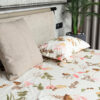 Urban Space Cherry Blossom-Peach Bedsheet - 200 TC