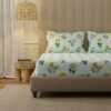 Urban Space Radiance Sky Blue Bedsheet - 200 TC