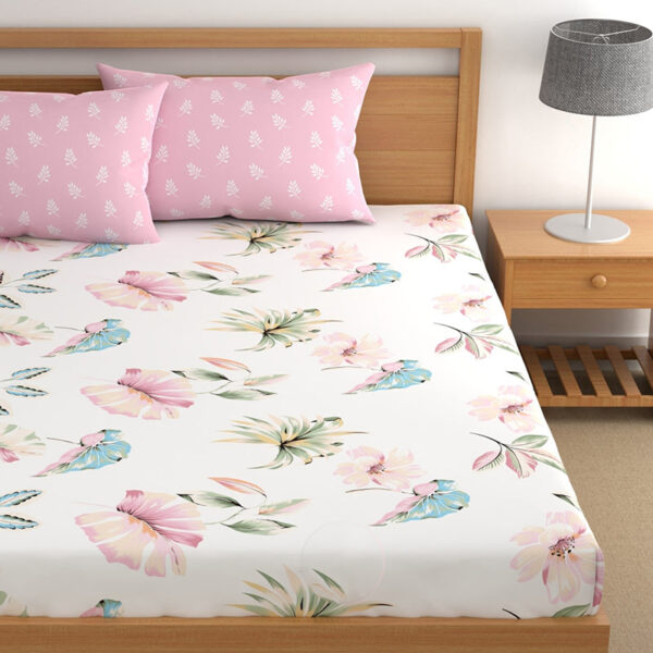 Vibrant Monstera I Microfiber Bedsheet