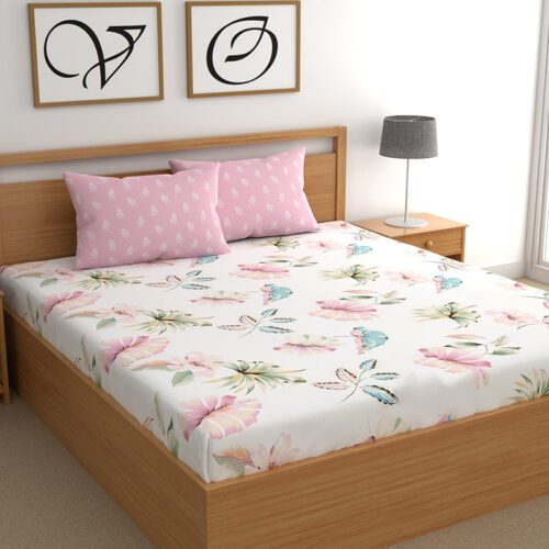 Vibrant Monstera I Microfiber Bedsheet